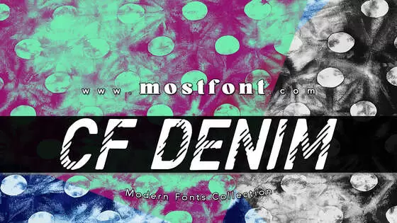 「CF-Denim-Jeans」字体排版样式