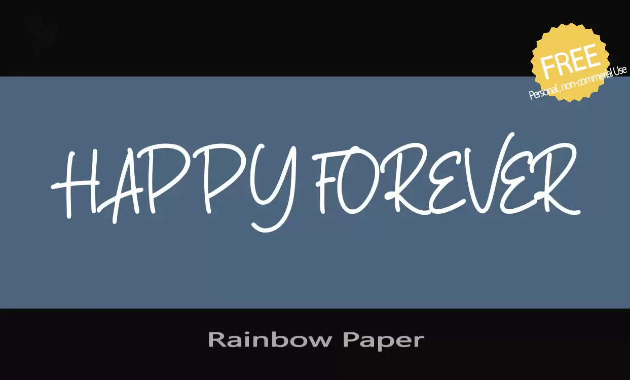 Sample of Rainbow-Paper