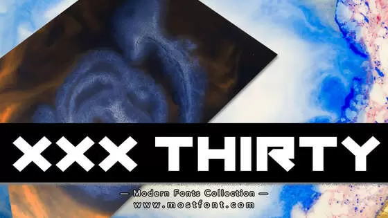 Typographic Design of XXX-Thirty