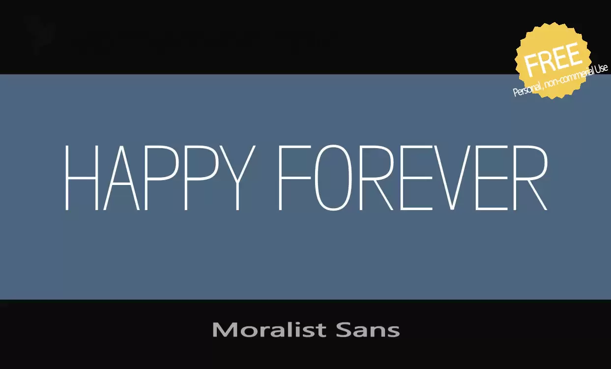「Moralist-Sans」字体效果图