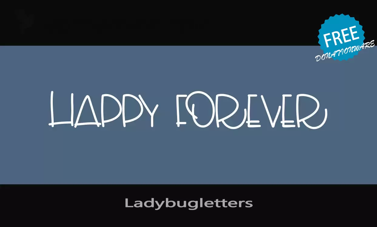 Sample of Ladybugletters