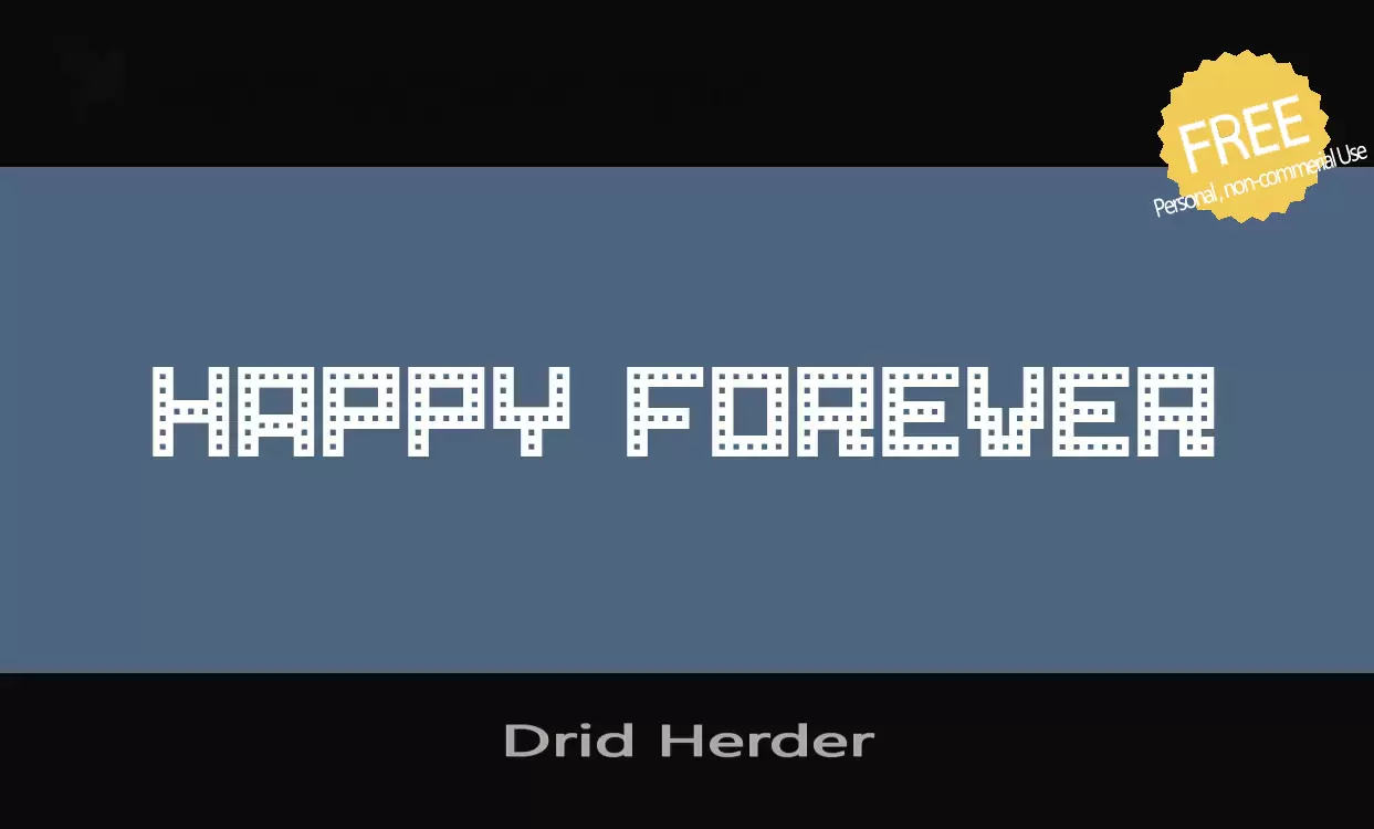 「Drid-Herder」字体效果图