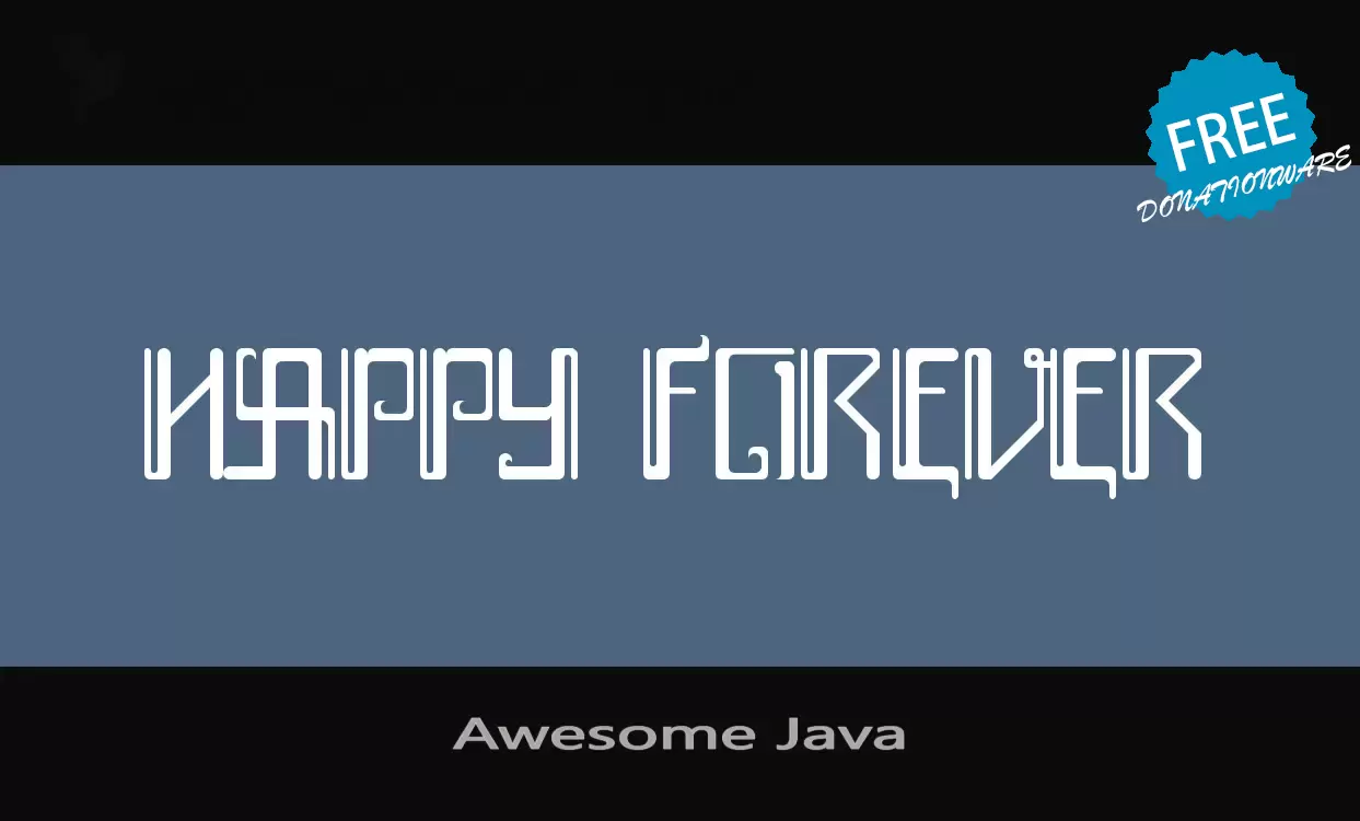 「Awesome-Java」字体效果图