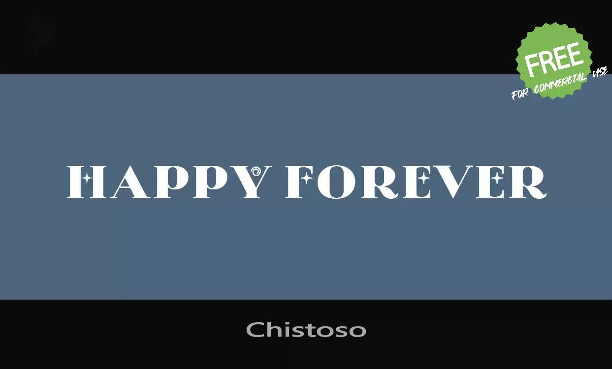 「Chistoso」字体效果图