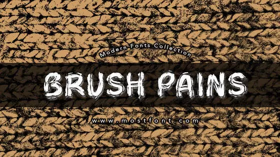 Typographic Design of Brush-Pains