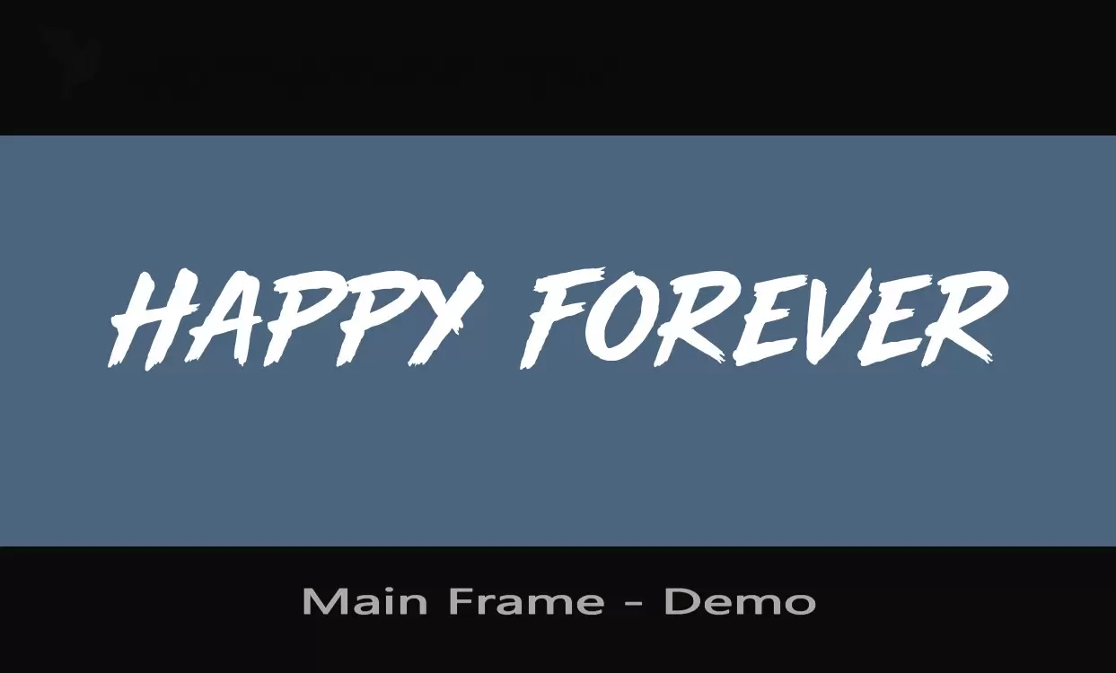 「Main-Frame---Demo」字体效果图