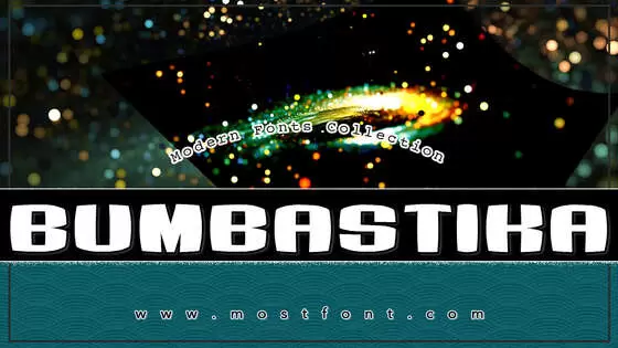 「Bumbastika」字体排版图片