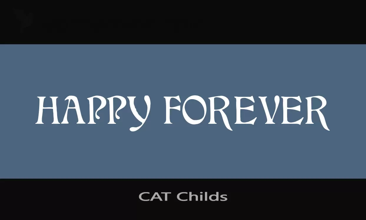 Font Sample of CAT-Childs