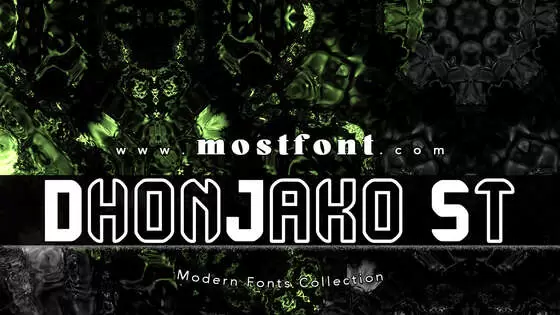 Typographic Design of DhonJako-St