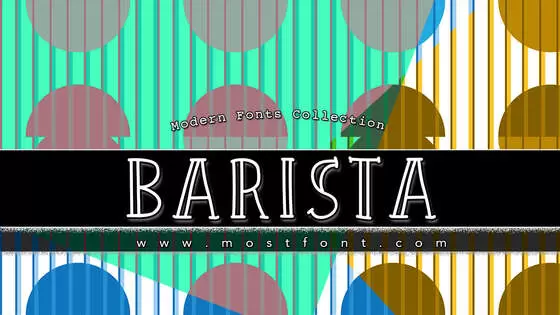 「Barista」字体排版样式