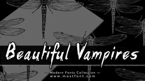Typographic Design of Beautiful-Vampires