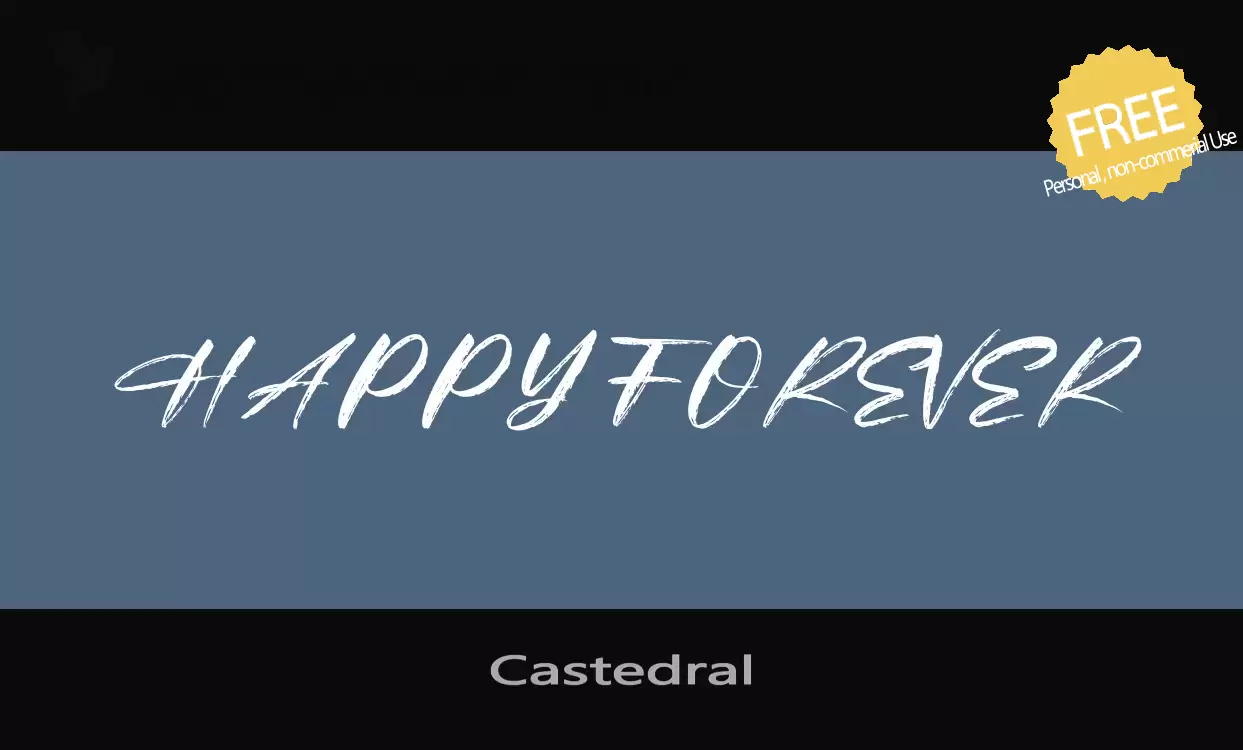 「Castedral」字体效果图