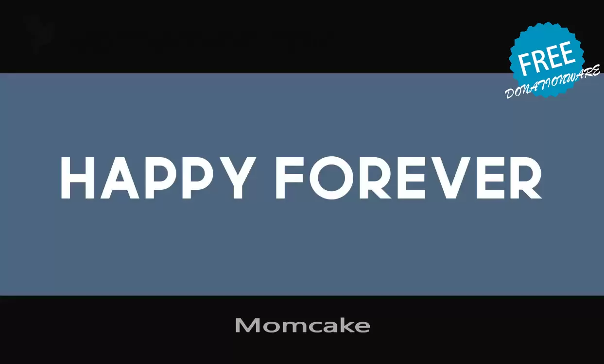 「Momcake」字体效果图
