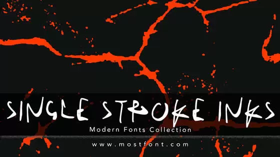 「Single-Stroke-Inks」字体排版图片