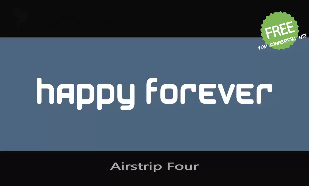「Airstrip-Four」字体效果图