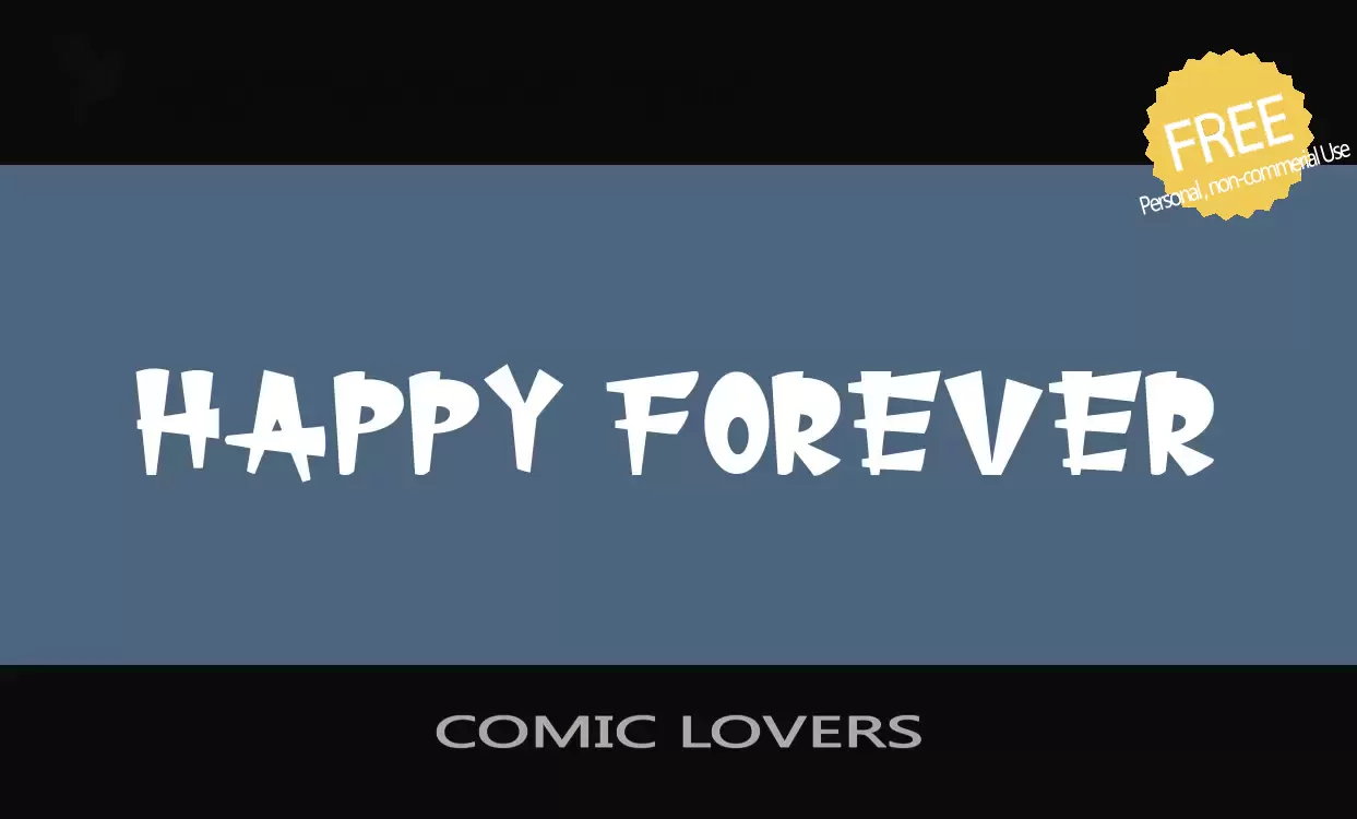 「COMIC-LOVERS」字体效果图