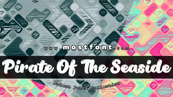 Typographic Design of Pirate-Of-The-Seaside-Bubbles