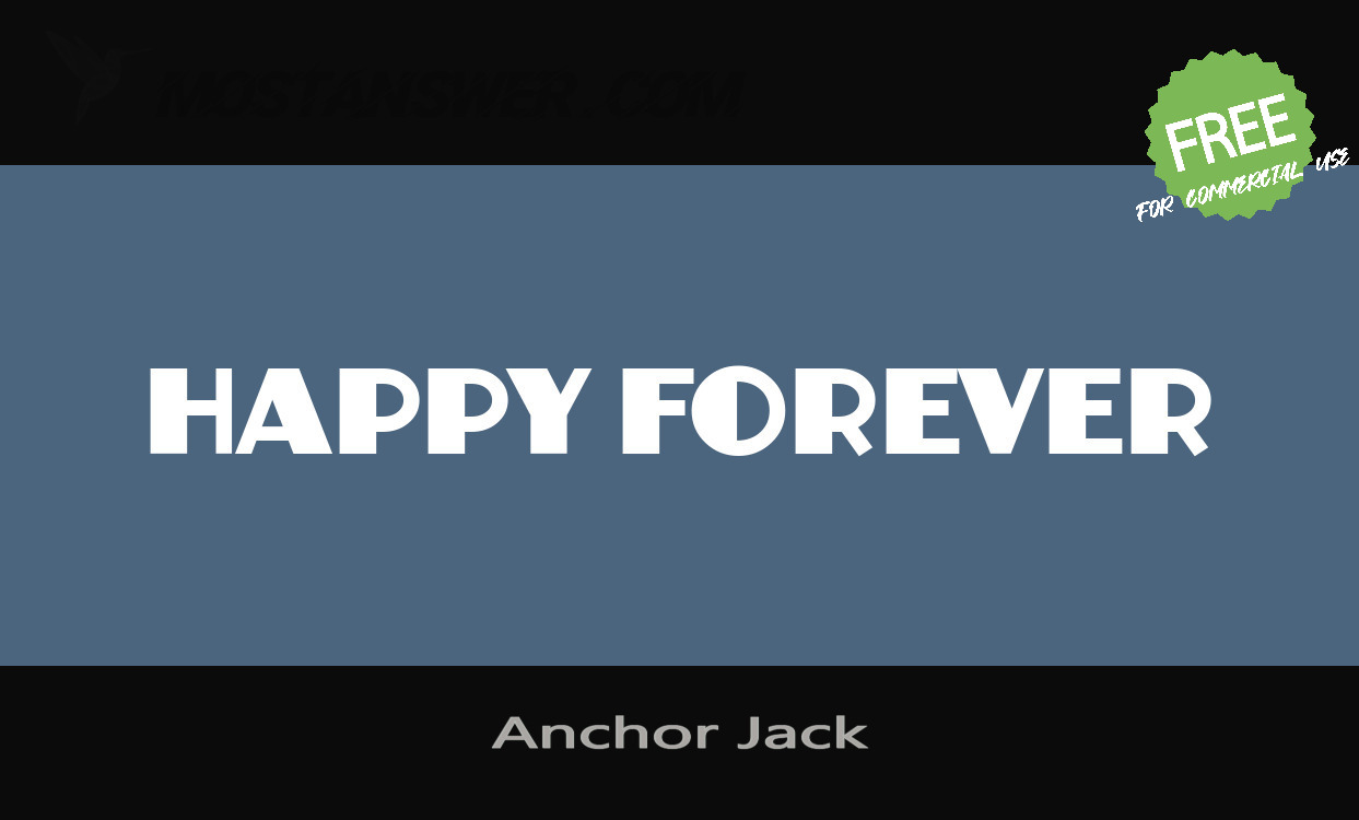 AnchorJack Font by AJ Paglia