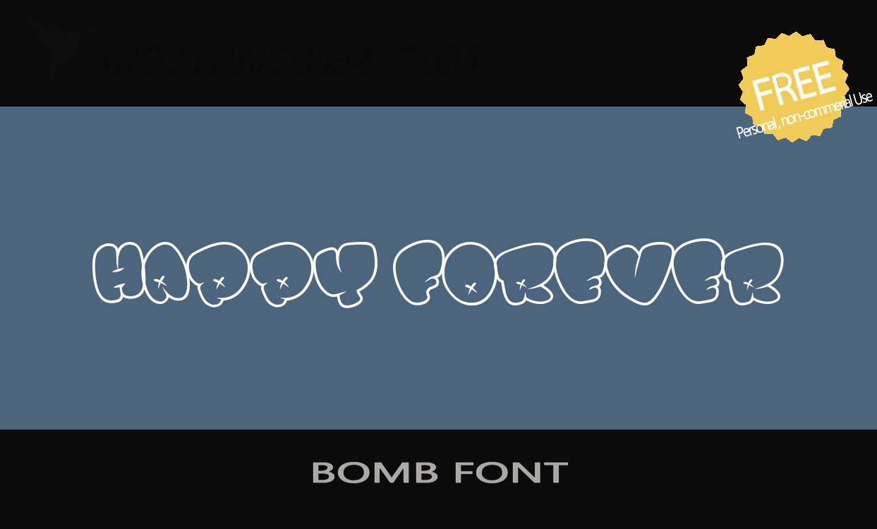 BOMBFONT TRIAL Font by Billy Argel Fonts ?