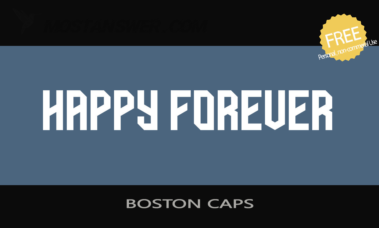 BOSTON CAPS Font by Eotype Type Foundry
