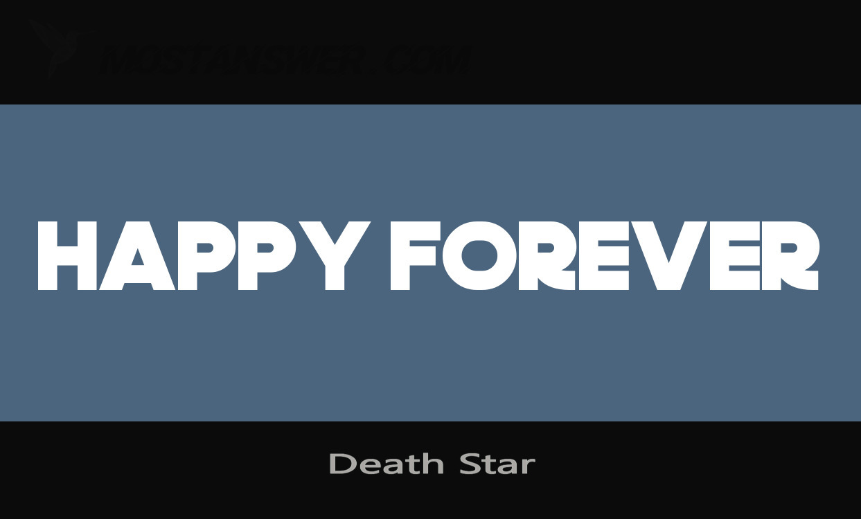 Death Star Font by Sharkshock