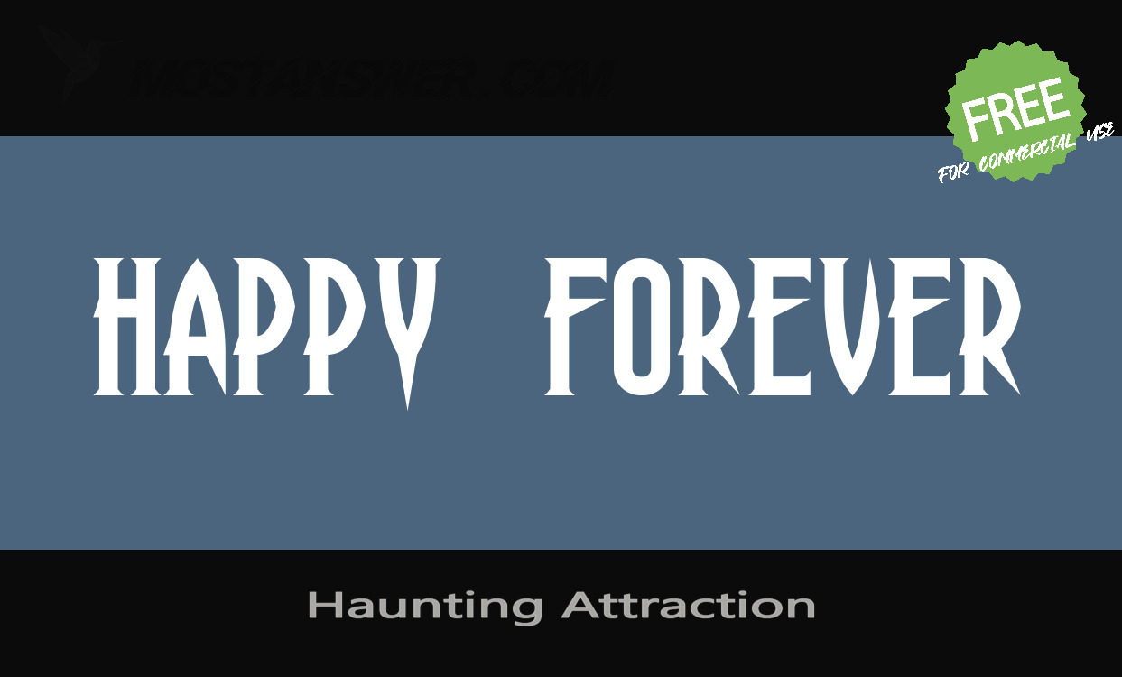 Haunting Attraction Font by Sinister Fonts