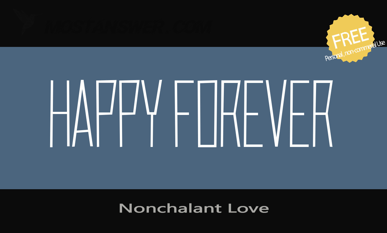 Nonchalant Love Font by Chequered Ink